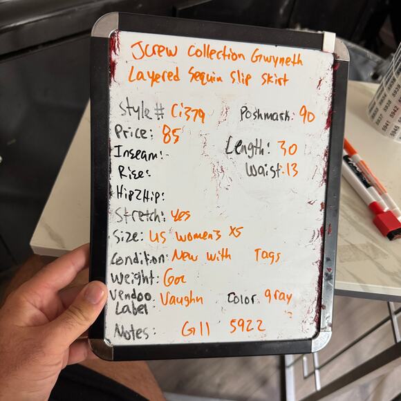 J Crew Collection Gwyneth Layered Sequin Slip Skirt US Womens XS - Picture 6 of 6